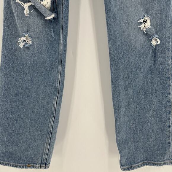 Abercrombie & Fitch Jeans 90s Straight Ultra High Rise Curve Love Size 27 / 4R - Picture 4 of 9